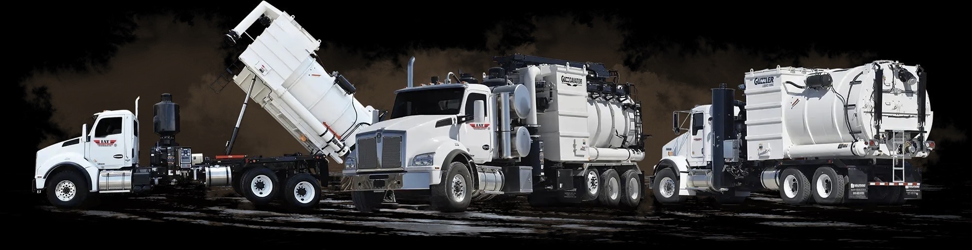 IAT industrial vacuum, hydro-excavation, and liquid-ring truck fleet